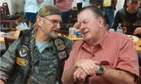 2015 - Mooresville, NC. With Joe Galloway, co-author, "We Were Soldiers Once, And Young".